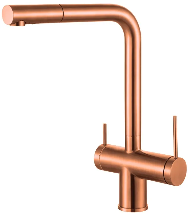 Трьохпозиційний змішувач Fabiano FKM 3114 SS Nano Copper