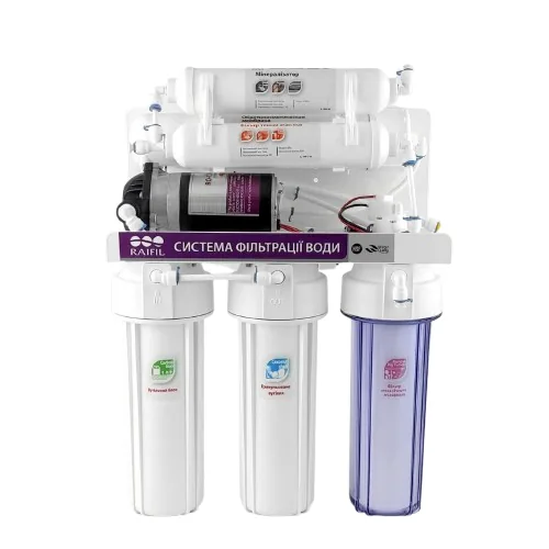 Фільтр зворотного осмосу Raifil Grando 6 RO-905-650BP-EZ pump
