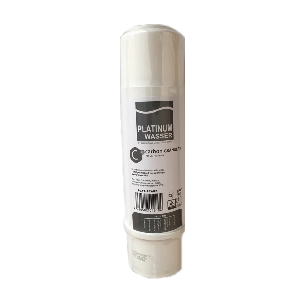 Картридж з гранульованого активованого вугілля PLAT-PCARB 10" Platinum Wasser
