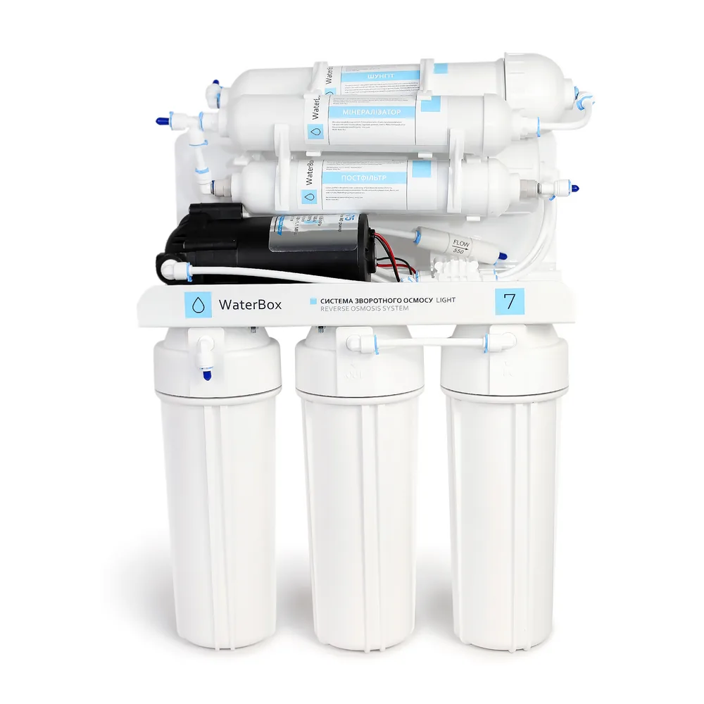 Система зворотного осмосу WaterBox RO-7 з насосом