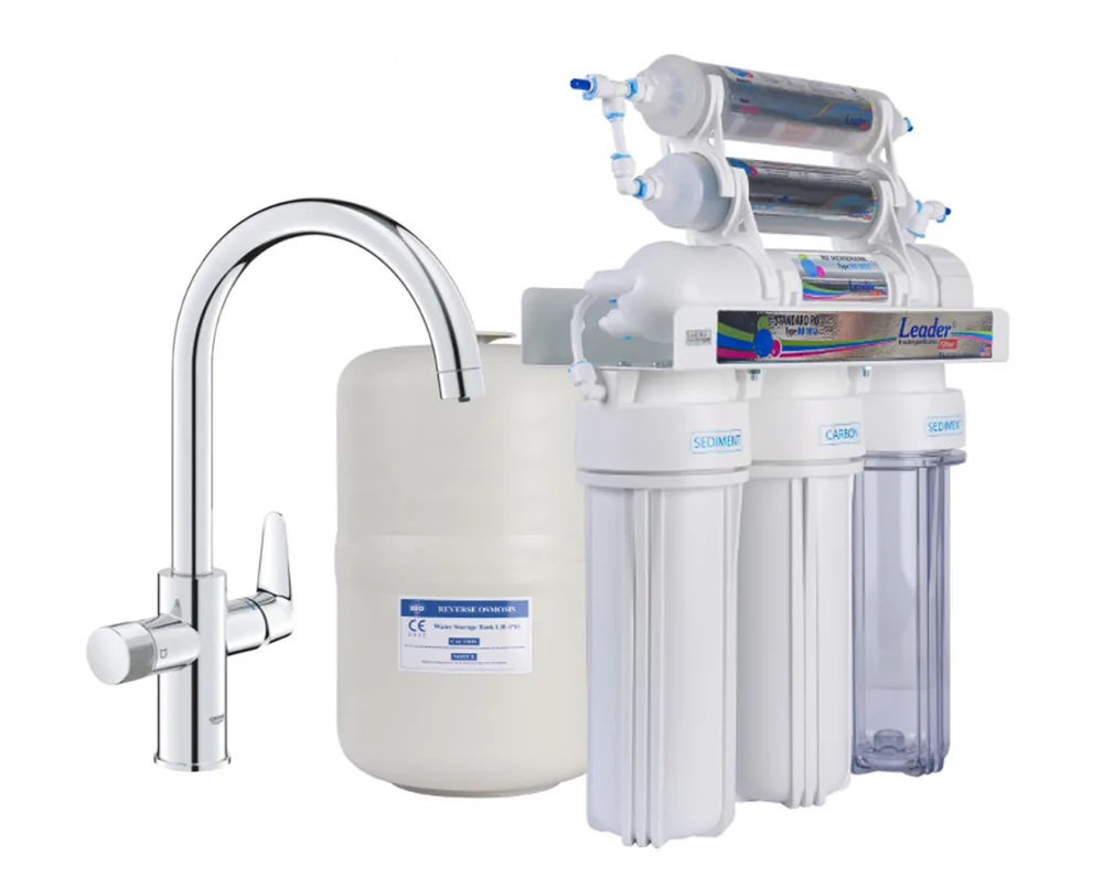 Фільтр зворотного осмосу Leader Silver RO-6 зі змішувачем Grohe Start Curve, хром