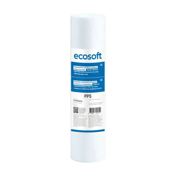 Картридж із спіненого поліпропілену Ecosoft 2,5 "x10" 5 мкм