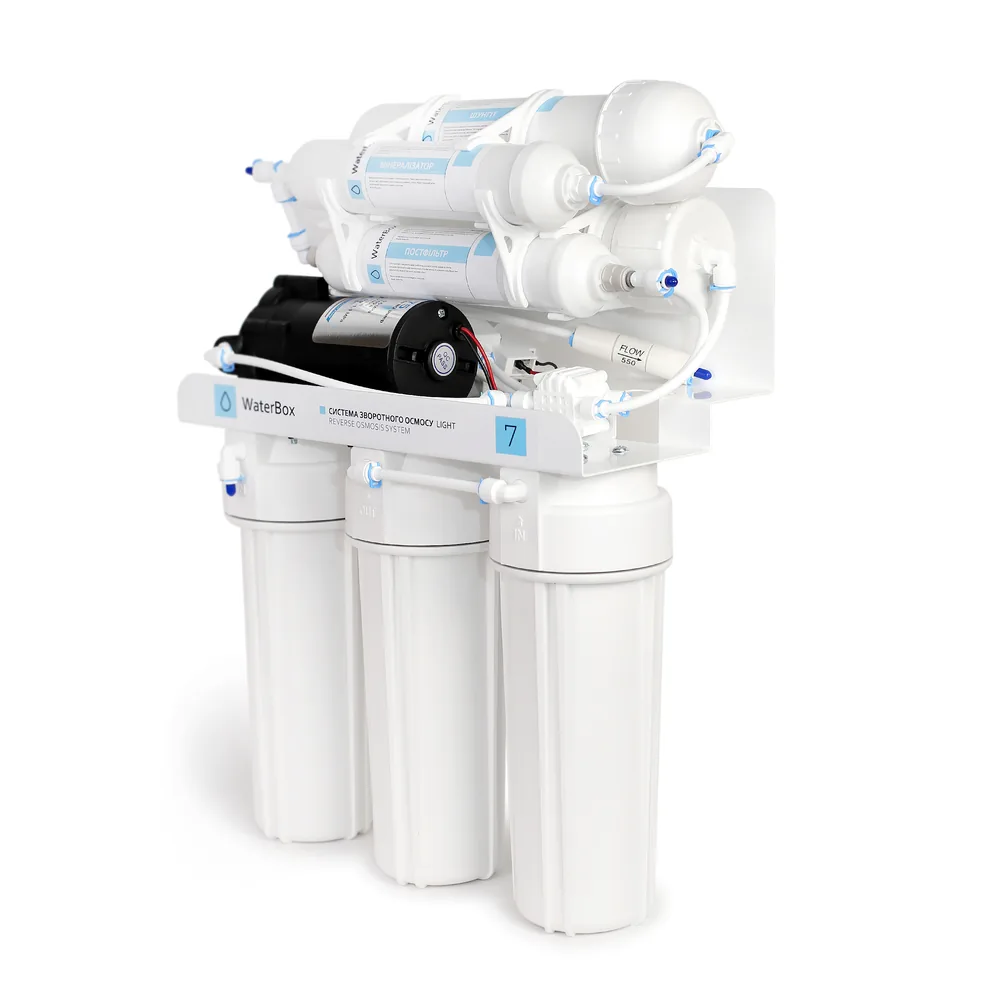 Система зворотного осмосу WaterBox RO-7 з насосом — фото 2